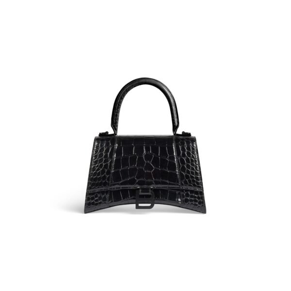 HOURGLASS Small Embossed Tote Bag