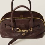 Aventure Nappa Leather Handbag Shrubby Oak Color