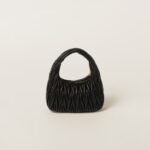 Wander Matelassé Soft Lamb Nappa Small Crescent Moon Bag