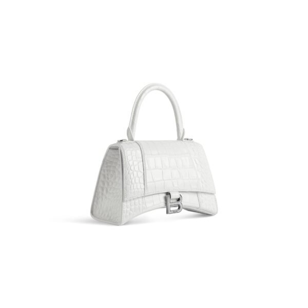 HOURGLASS Crocodile embossed small handbag