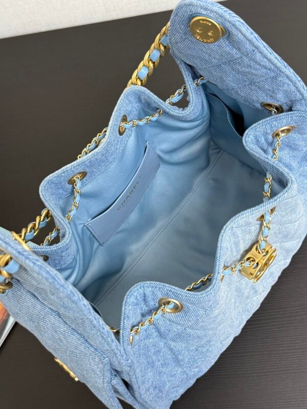 CHANEL 25 small denim handbag