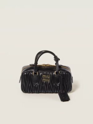 Arcadie Matelassé Small Soft Lamb Leather Handbag